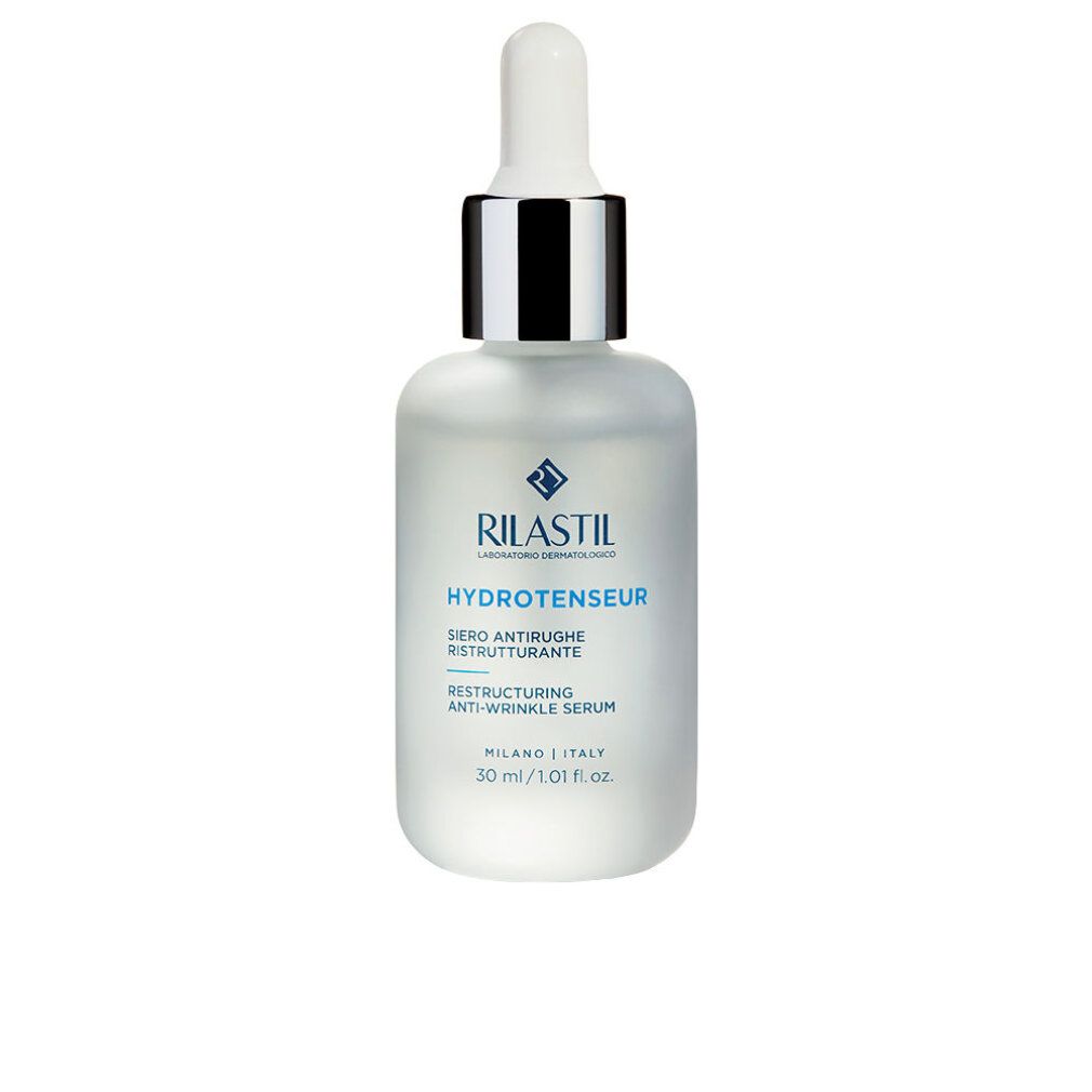 Serumflasche mit Pipette. Aufschrift: Rilastil Hydrotenseur. Anti-Falten-Serum. 30 ml.