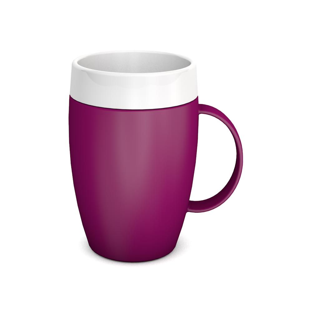 ORNAMIN Becher mit Trink-Trick (kleiner Henkel) mit Schnabelaufsatz mit großer Öffnung