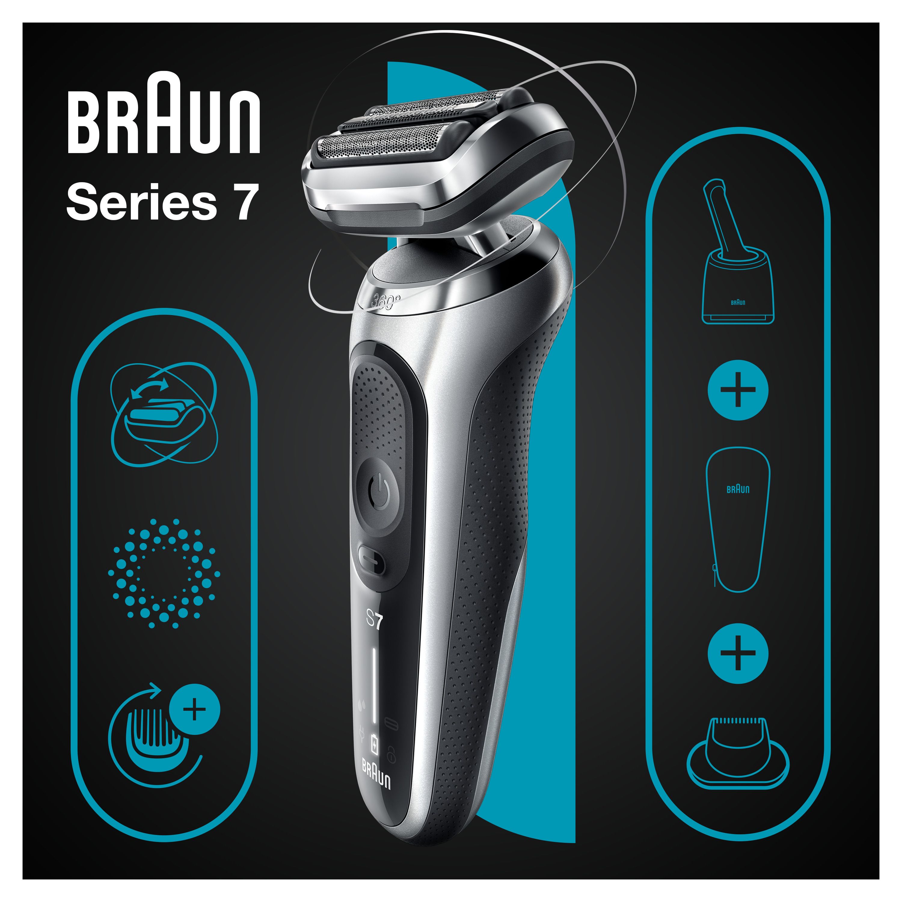 Braun - Elektrischer Herrenrasierer "Series 7 71-S7200cc"