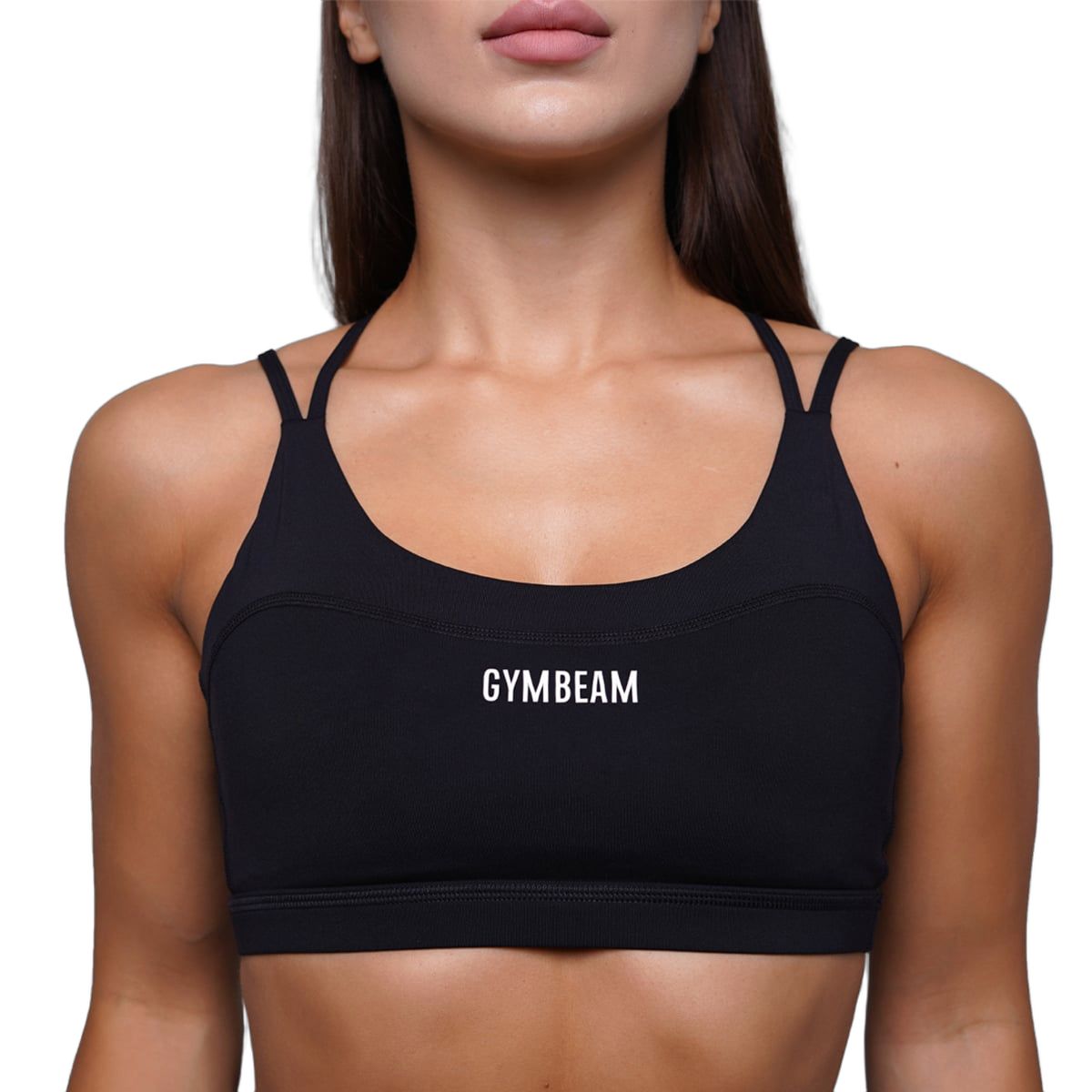 GymBeam Sport-BH Damen FIT mit gekreuzten Trägern in Black