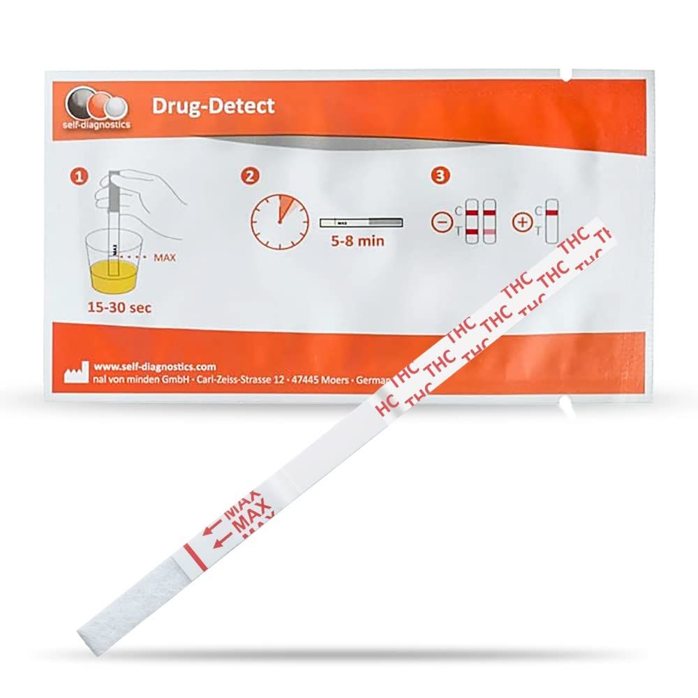 One+Step Drogentest für 7 Drogenarten - (COC/THC/OPI/AMP/MTD/BZO/MET) -  Schnelltest-Testkassette 5 St - SHOP APOTHEKE