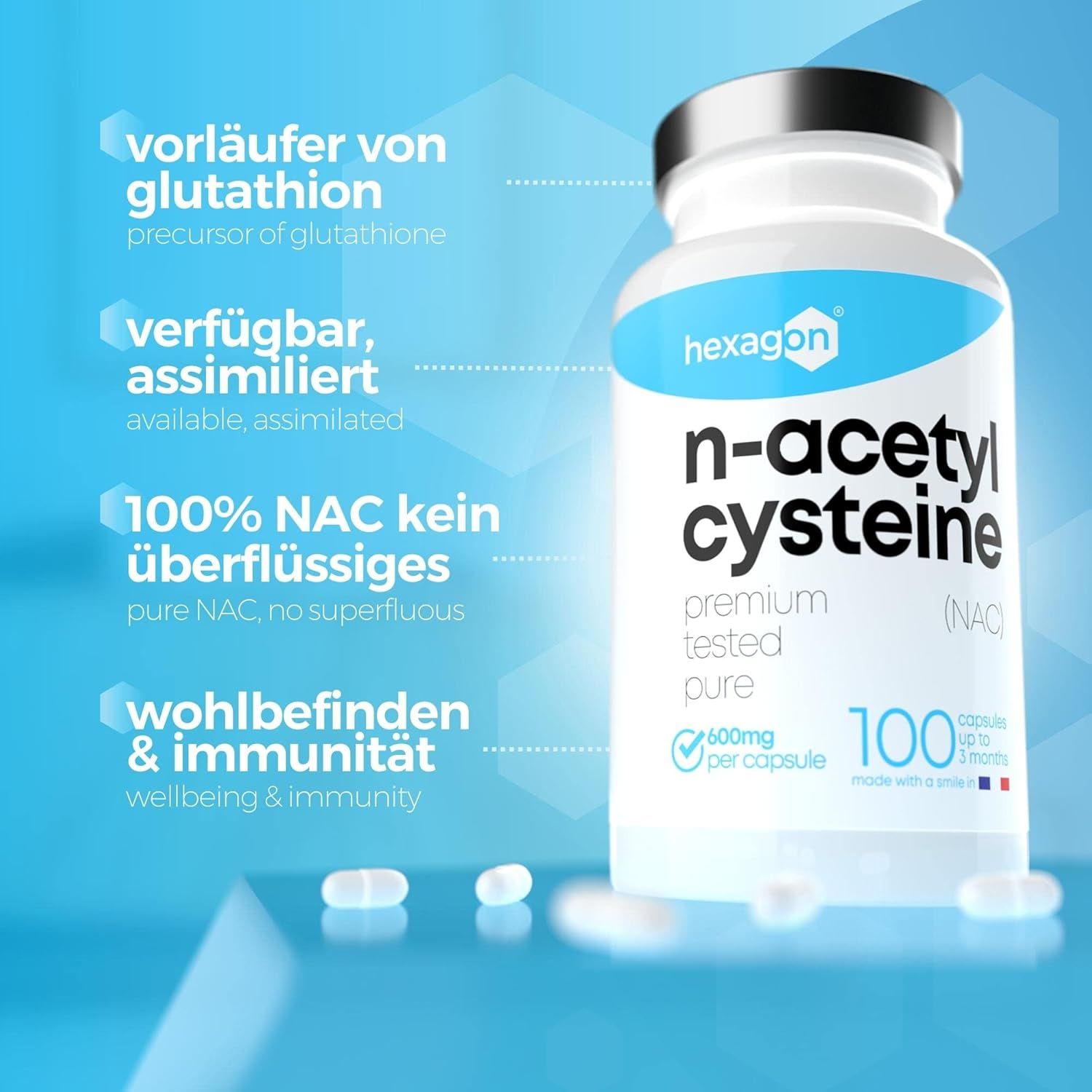 Hexagon NAC N-Acetyl-Cystein Kapsel