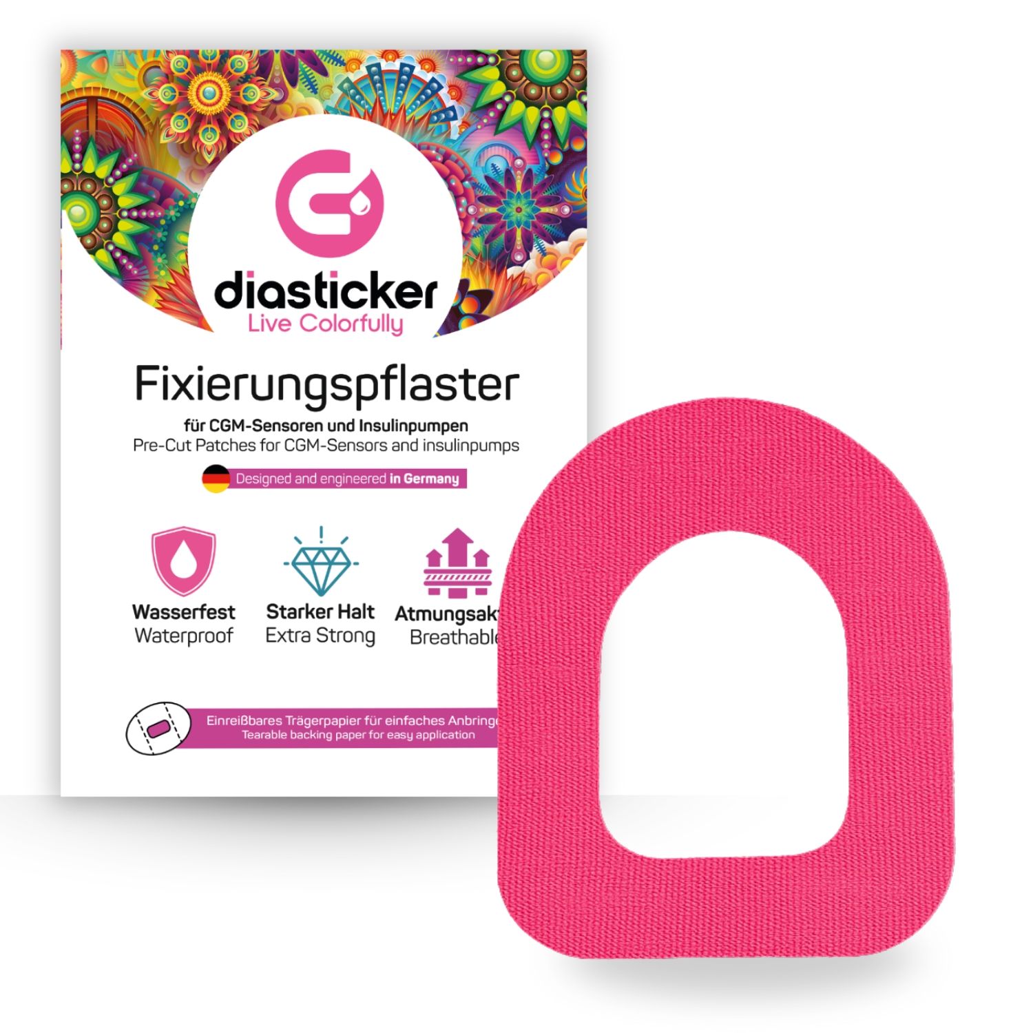Diasticker® Omnipod Fixierpflaster 'Pink' 10 St