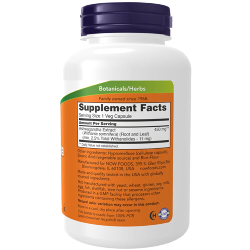 Now Foods, Ashwagandha, 450mg