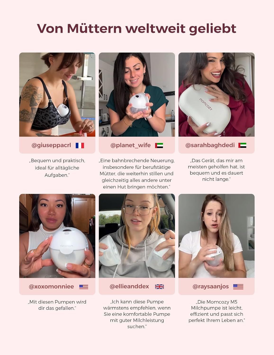 Momcozy  Smart Milchpumpe Elektrische