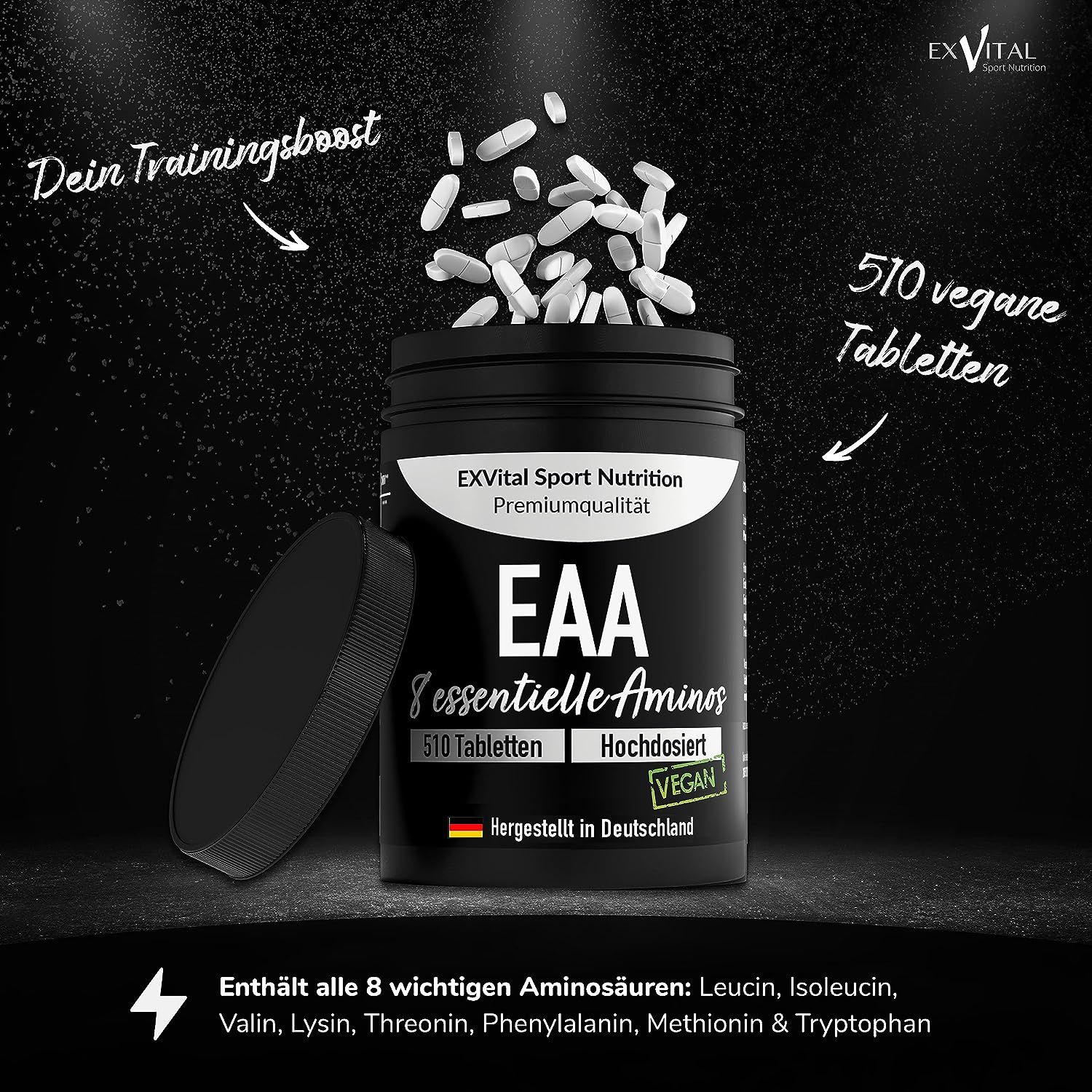 EXVital® EAA Tabletten mit 8 essentiellen Aminosäuren
