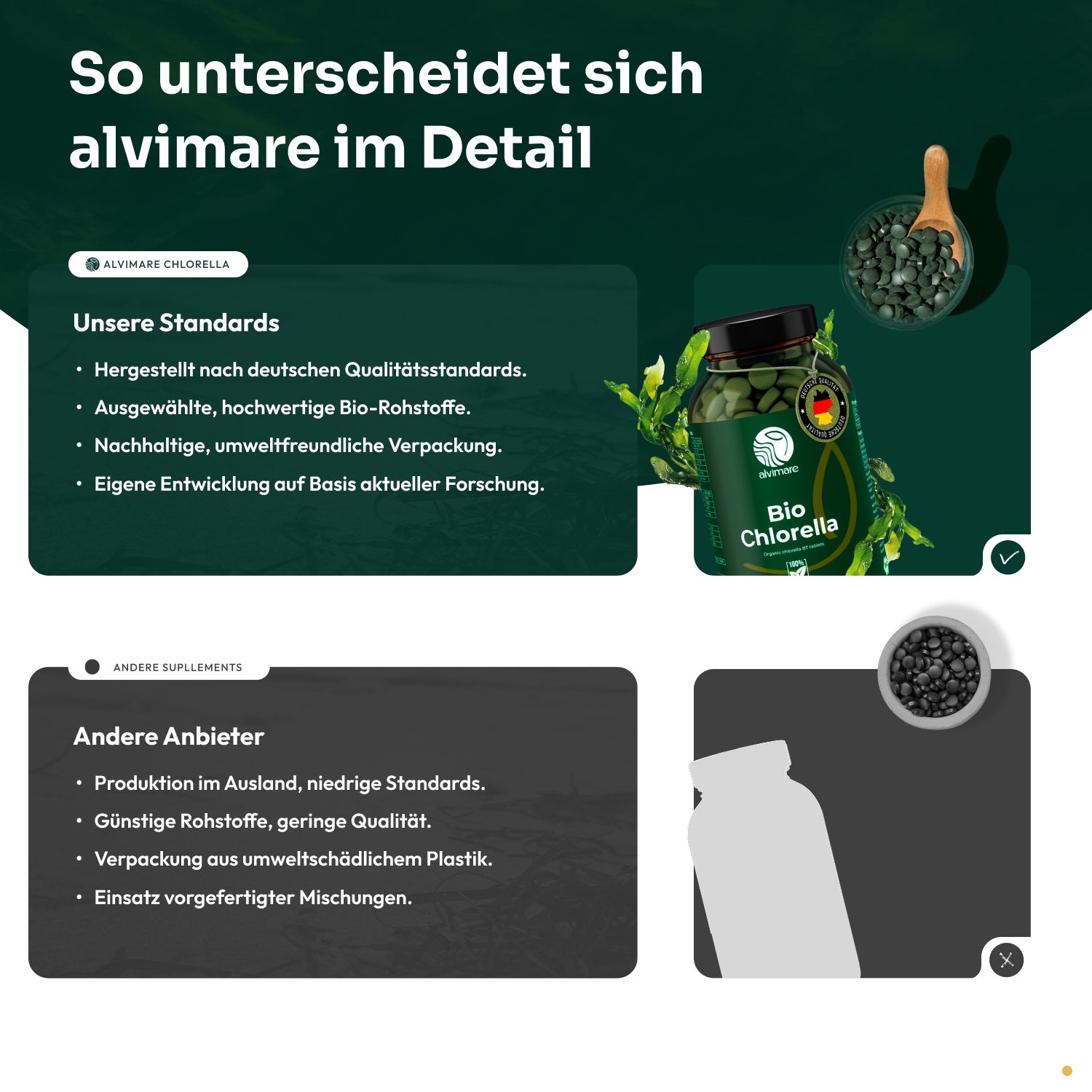 Alvimare Bio Chlorella Presslinge