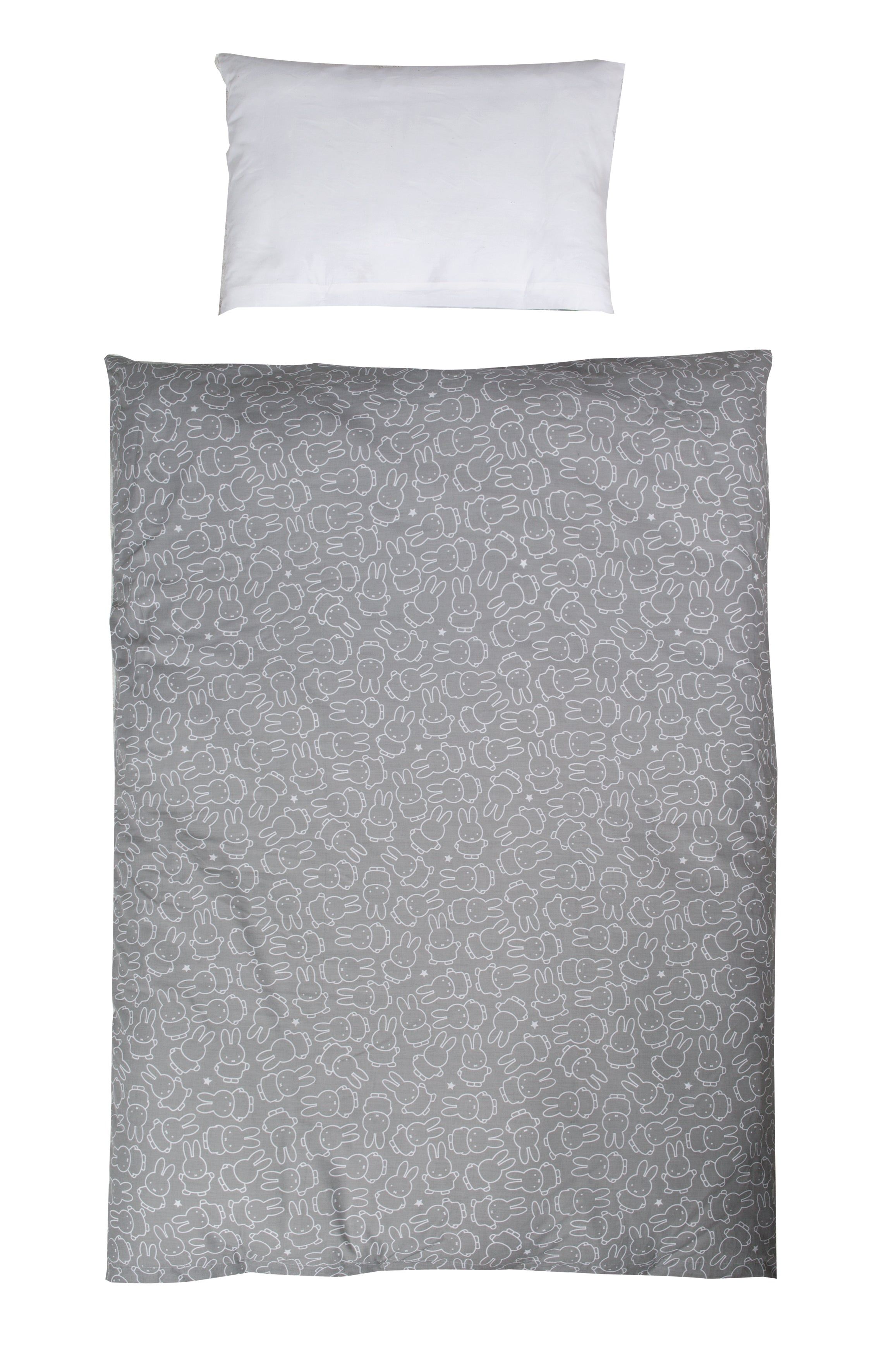 roba Wendebettwäsche 2-tlg, Kollektion 'miffy®', Kinderbettwäsche 100x135 cm, 100% Baumwolle