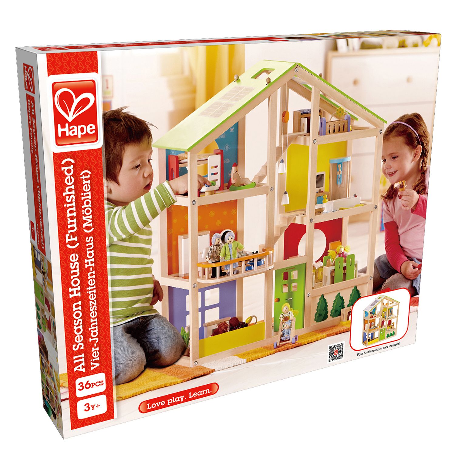 Hape Vier-Jahreszeiten Haus (möbliert)