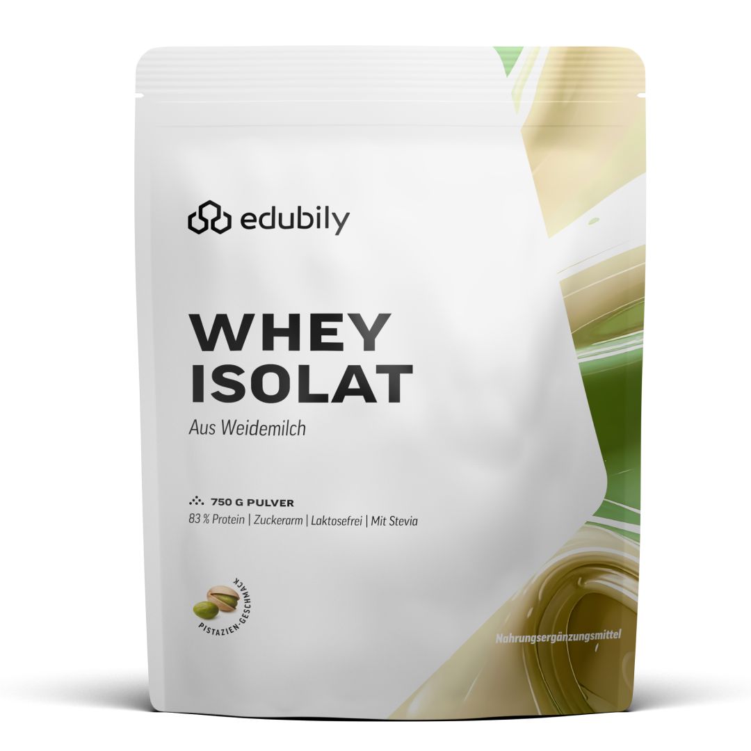 edubily® Whey Protein Isolat aus irischer Weidehaltung Pistazie 750 g Pulver