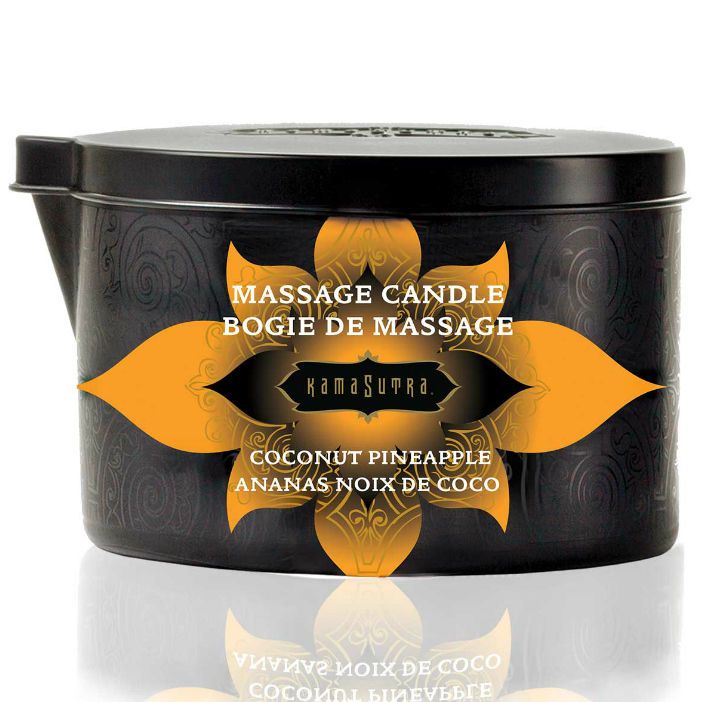 Massagekerze mit Deckel, Duft Coconut Pineapple.