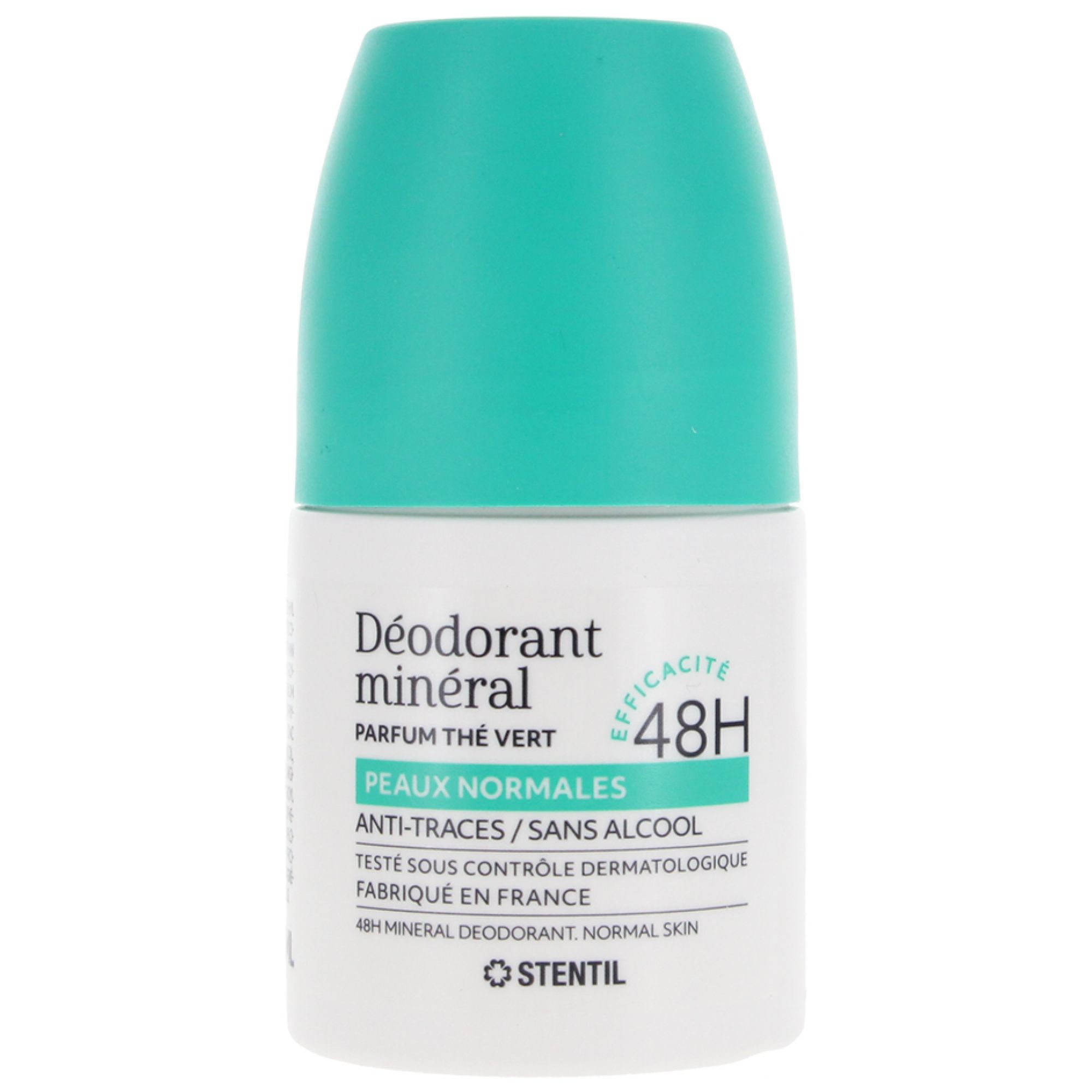 Stentil Mineral Deodorant Für Normale Haut 48H Roll-On 4,5x4,5x9 cm