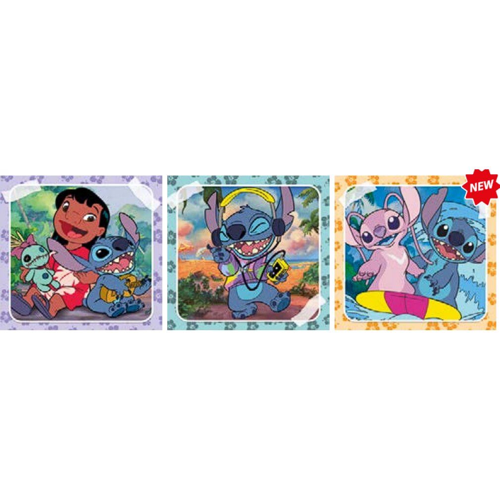 Disney Stitch Puzzle 3x48Stück