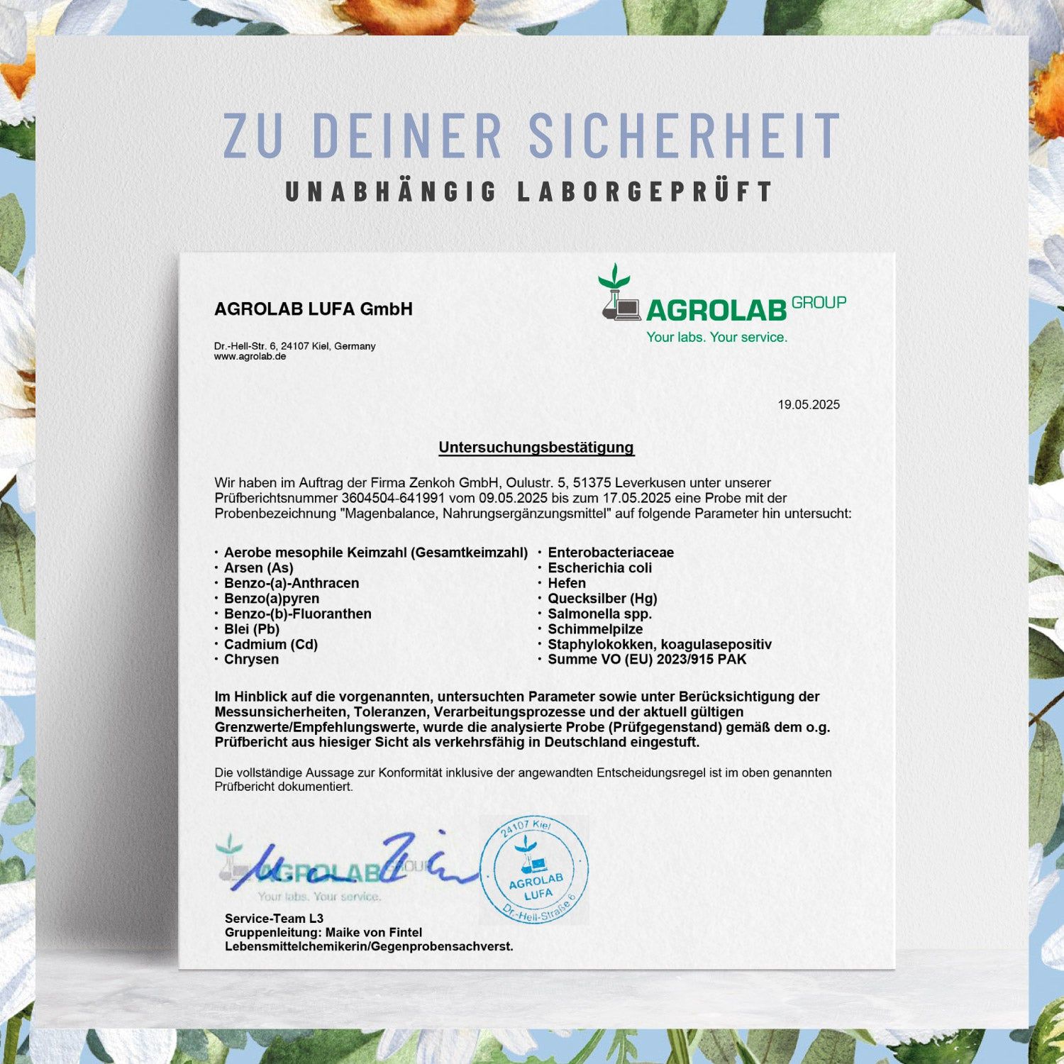 Betain HCI-Komplex mit Pepsin & Kamille - Magenbalance - NATURTREU®