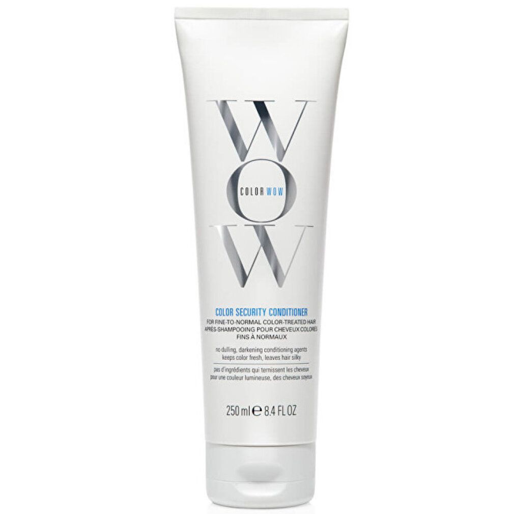 Weiße Tube mit WOW Color Security Conditioner für coloriertes Haar. 250 ml.