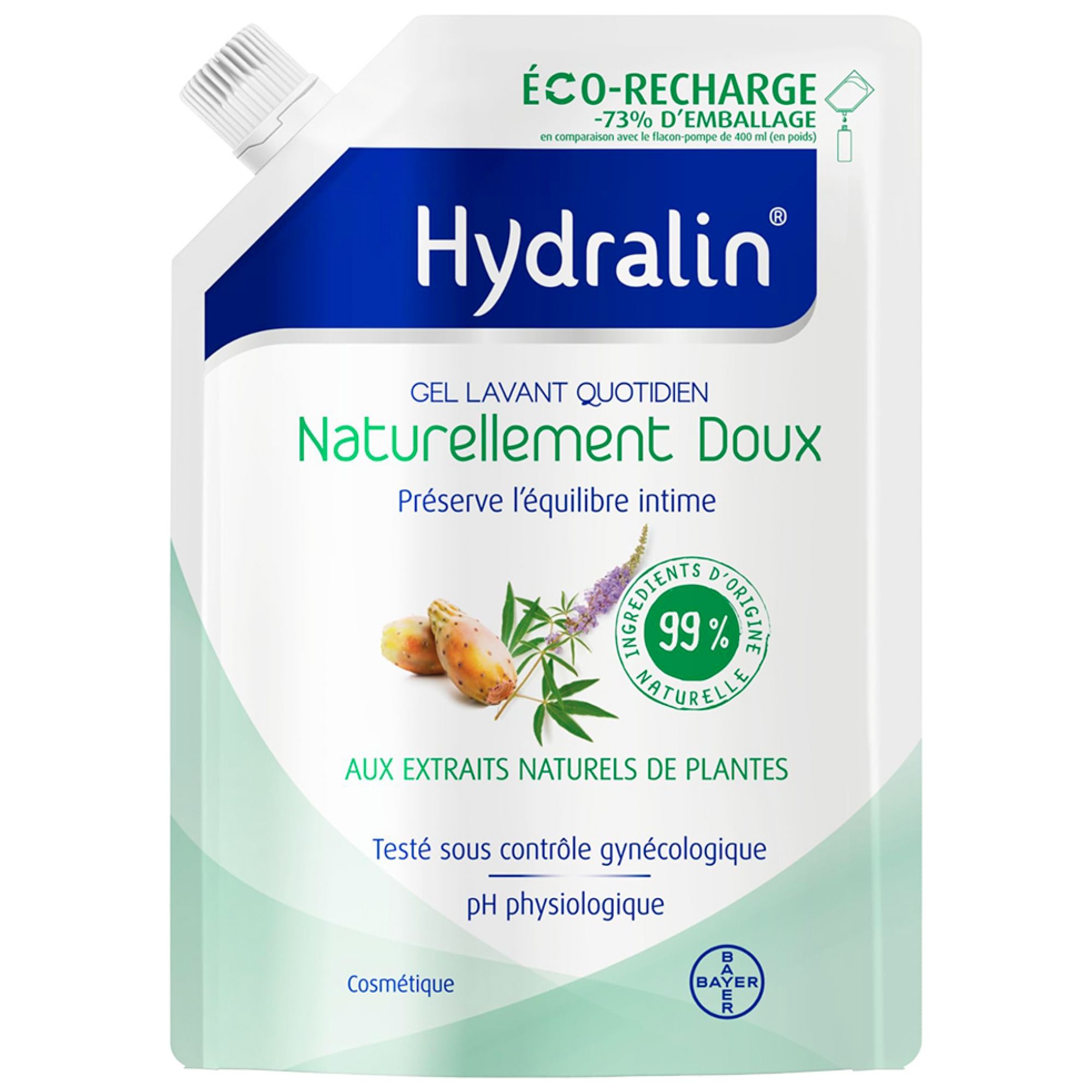 Hydralin Tägliches Waschgel Natürlich Sanft Öko-Refill 19x12x6,3 cm