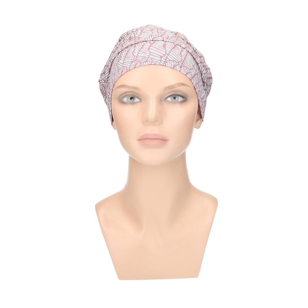 Turban Thula von Turbane - designs by Lofty in Grey/Coral mix