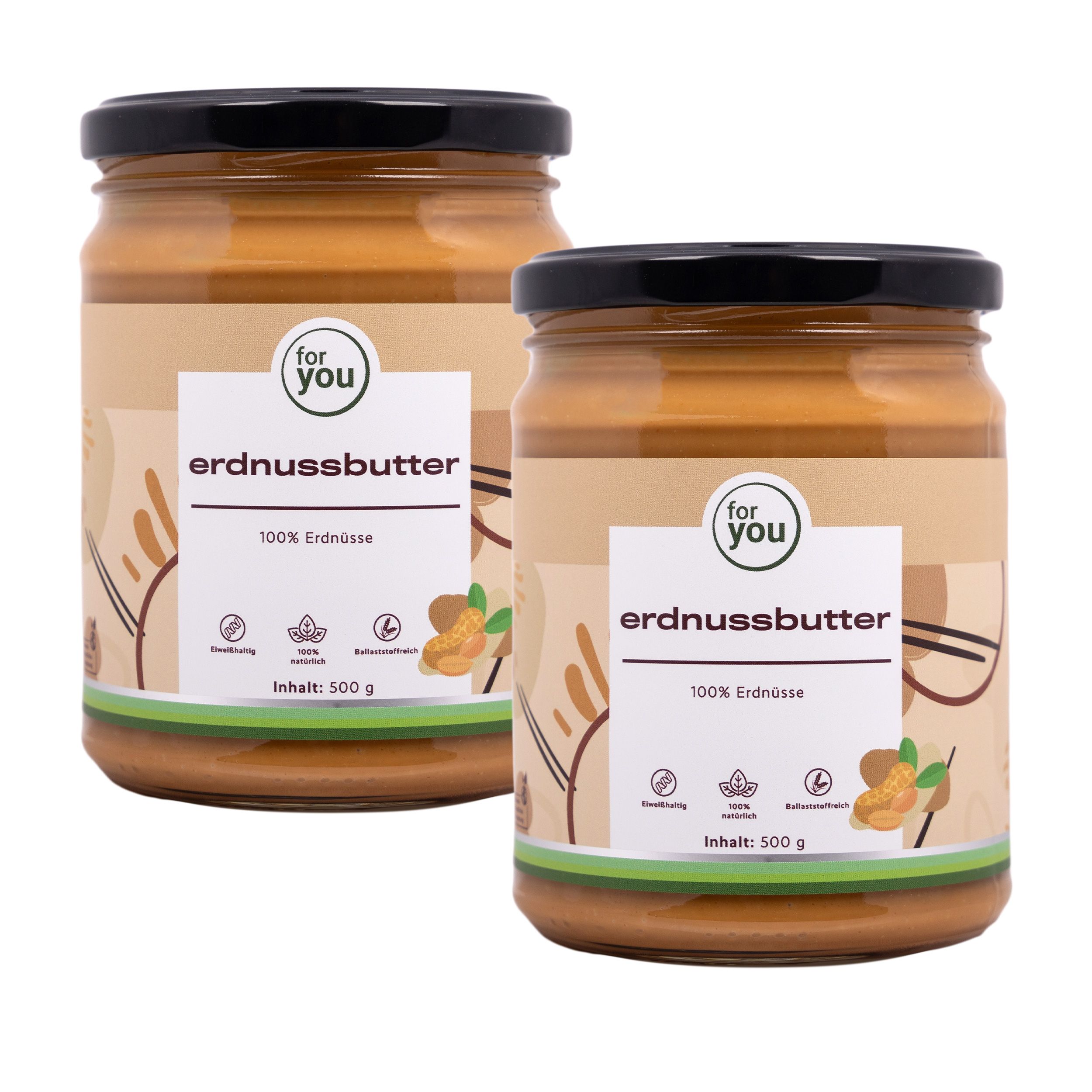 for you Erdnussbutter Doppelpack Creamy