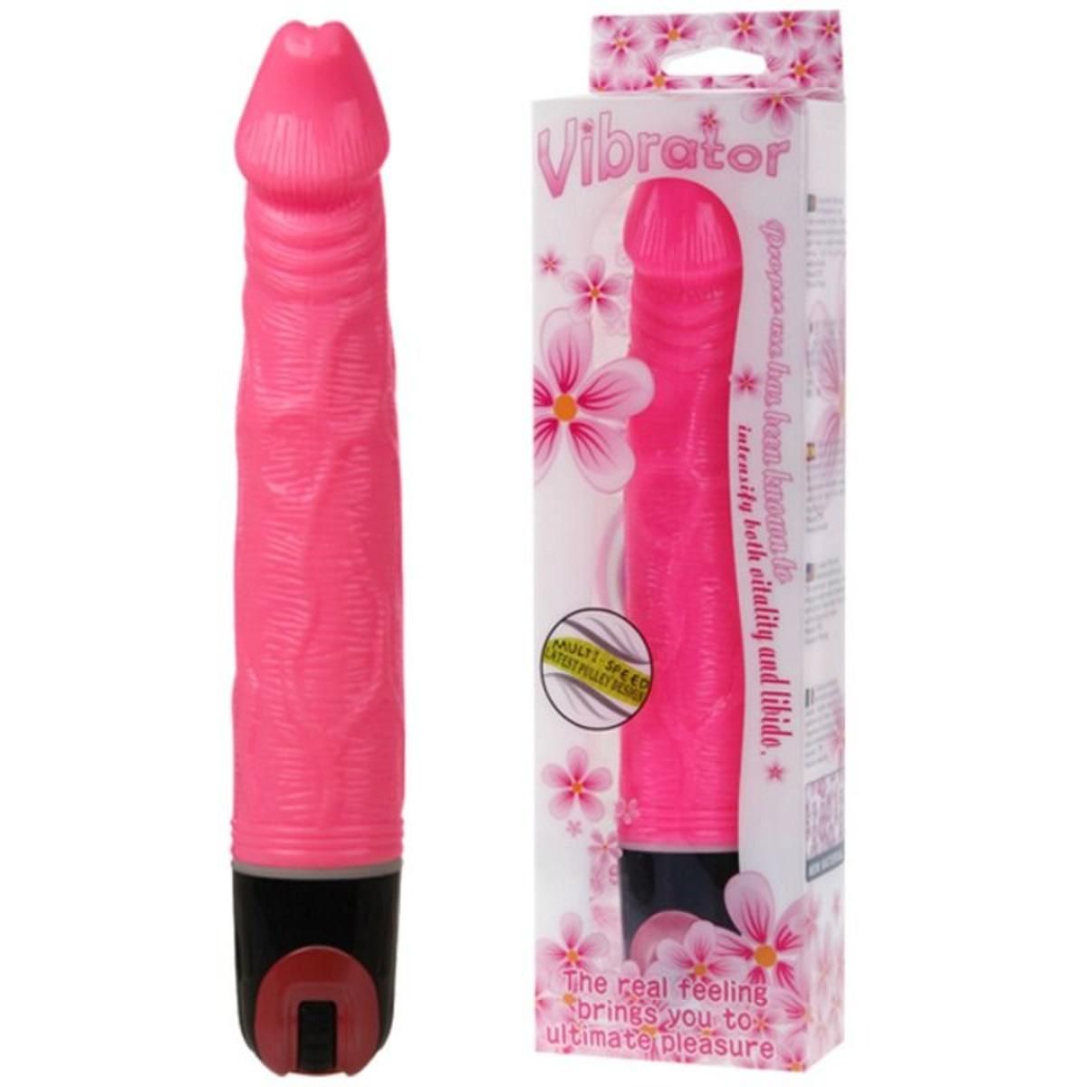 G-Punkt Vibrator mit Äderung und Eichel | Mehrere Geschwindigkeiten | Baile