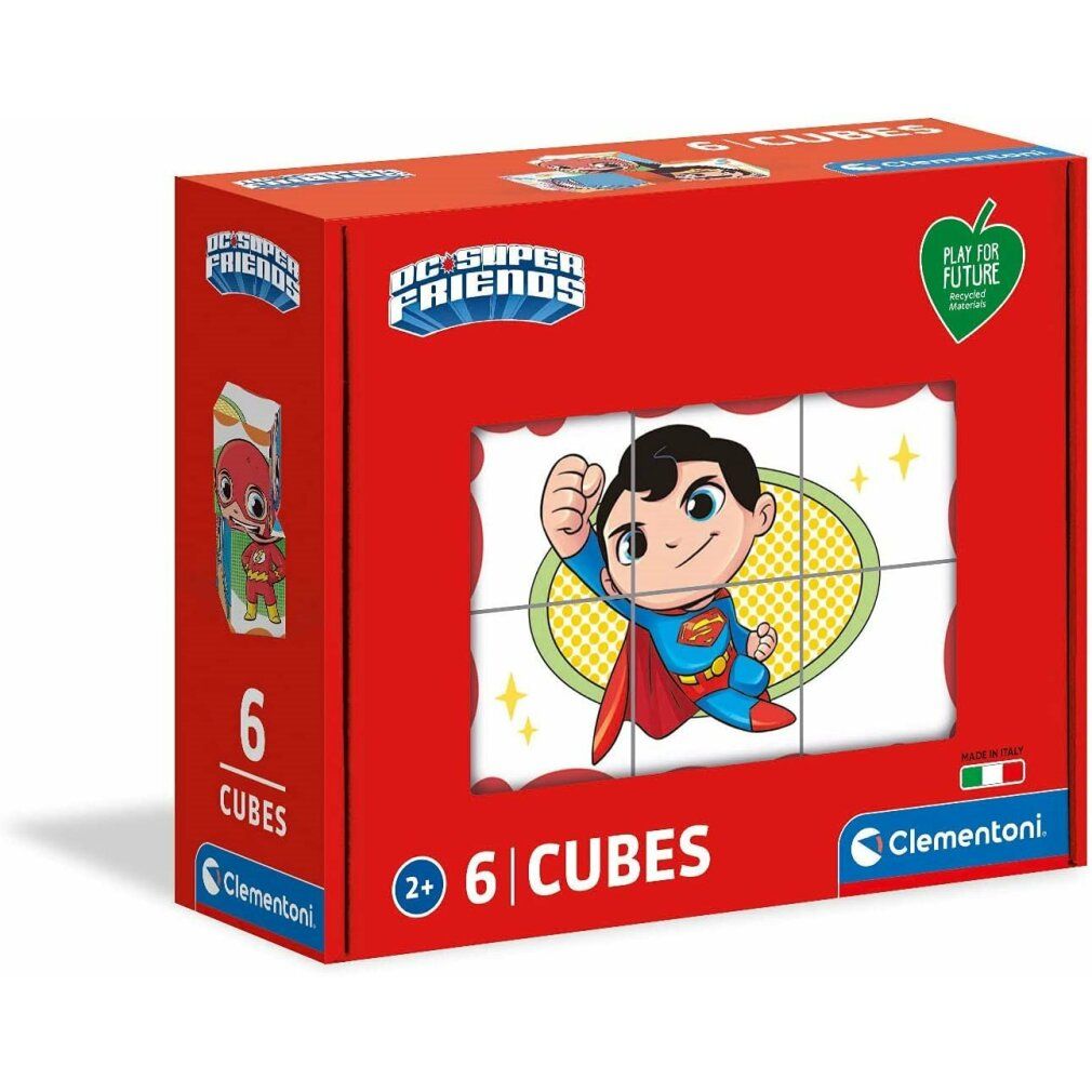 clementoni Play For Future Superfriends Bildwürfel, 6 würfel