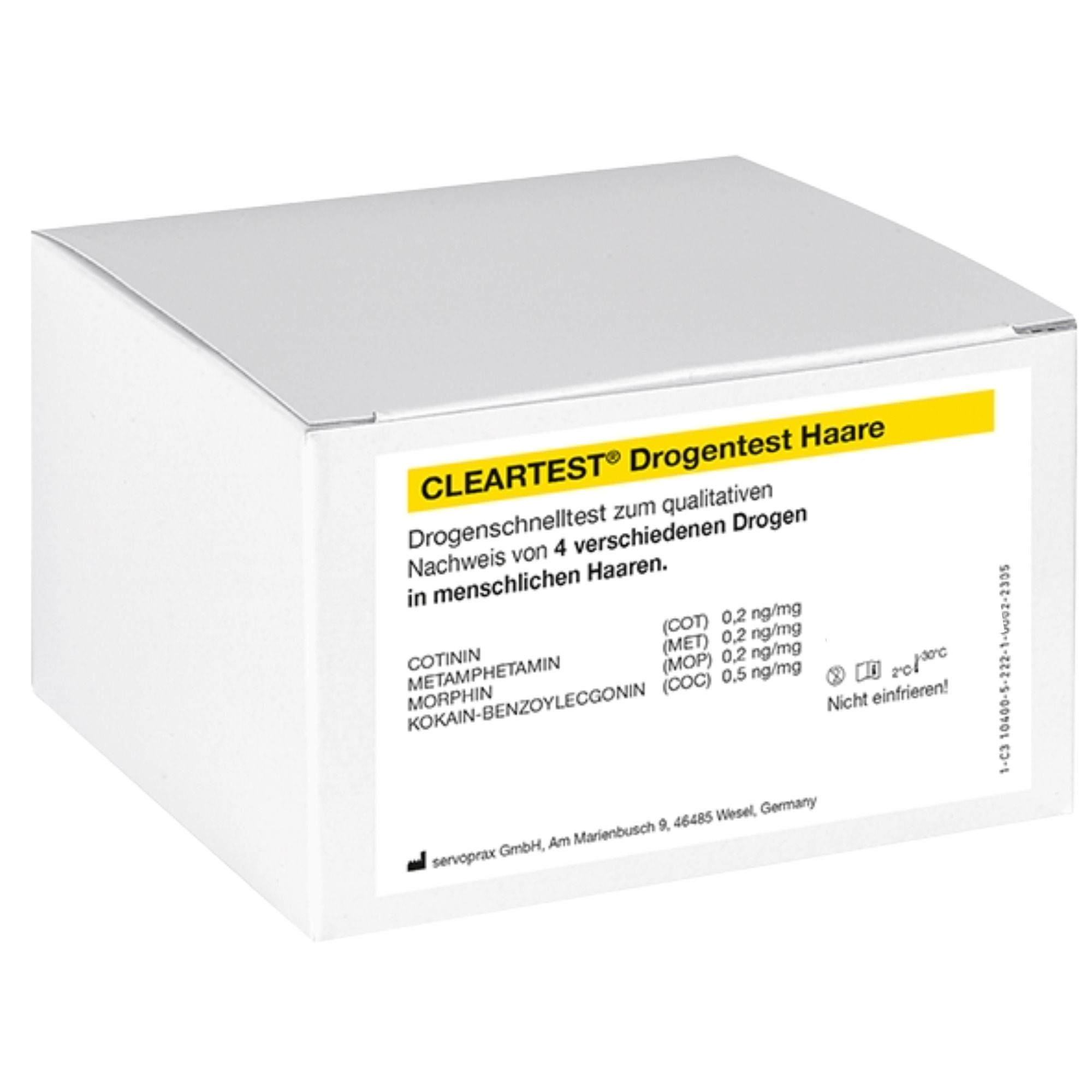 Cleartest Drogentest Haare Einzeltest