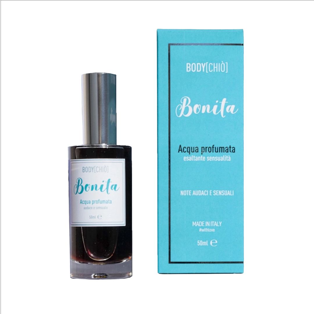 Chiò Skincare, Bonita Acqua Profumata Corpo ai Sentori di Agrumi, Mix Legnoso e Ambrato, Vaniglia