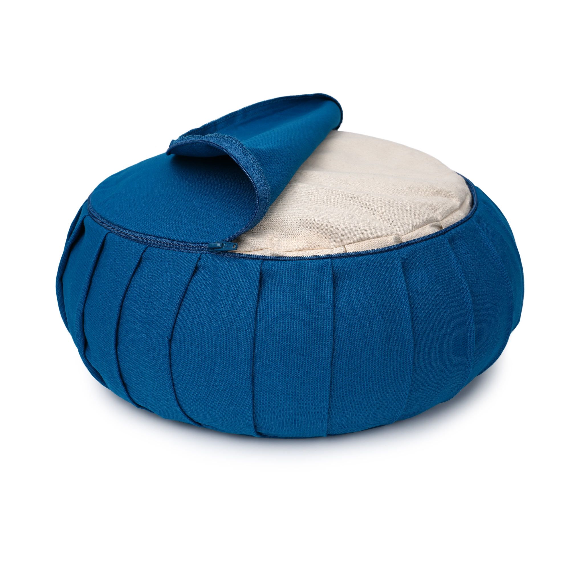yogabox Meditationskissen / Yogakissen Zafu BASIC mit ZIP - petrol - 31 x 31 x 15,0 cm