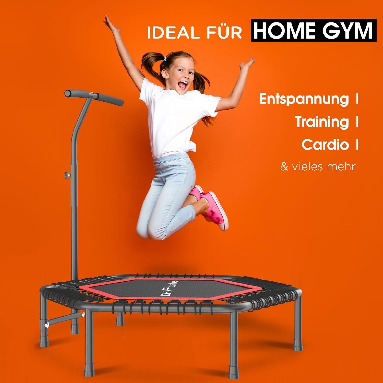 DH FitLife 114cm 45 Zoll Fitness Trampolin in Studioqualität