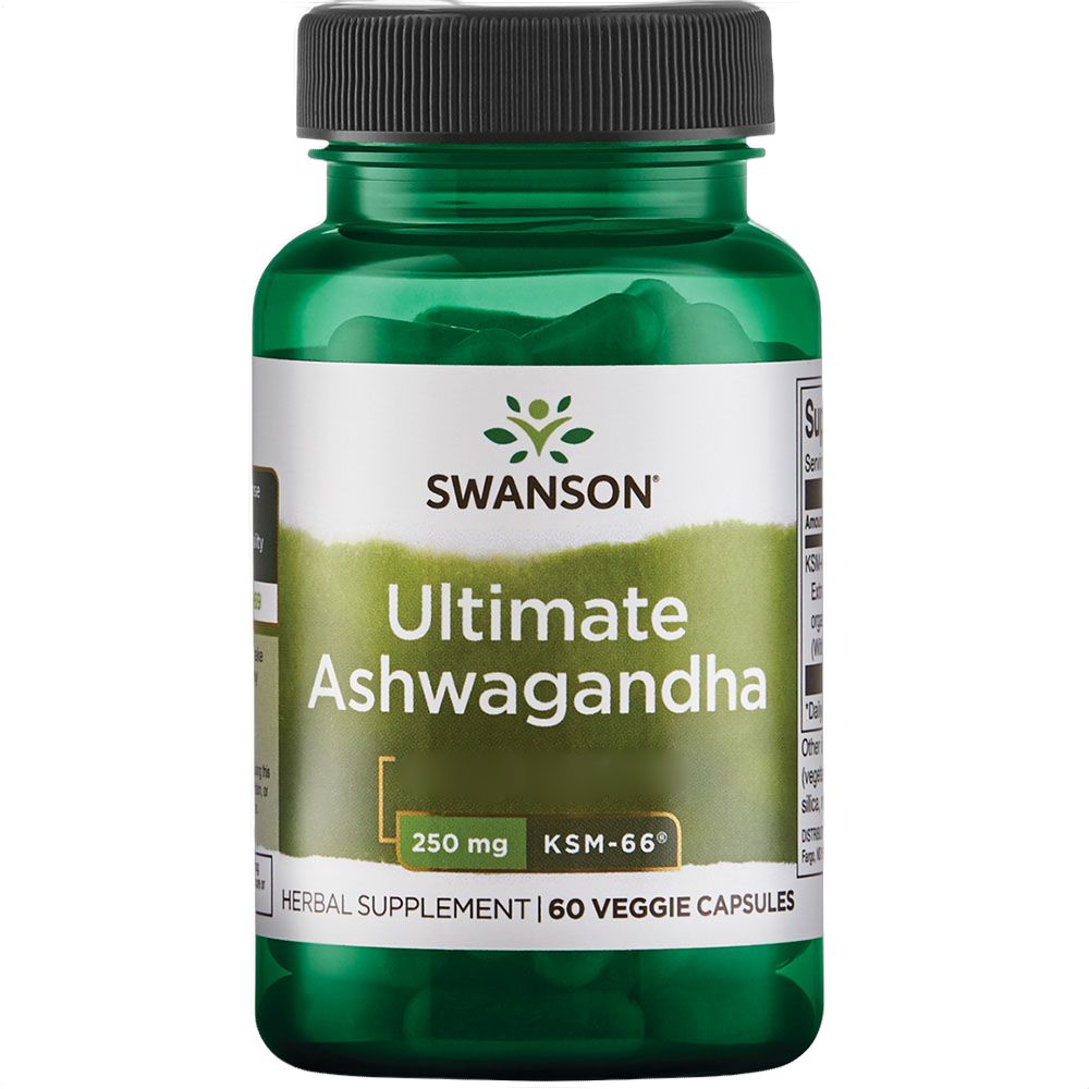 Swanson Ashwagandha Ksm-66 250 Mg 60 Kapseln - Bild 2