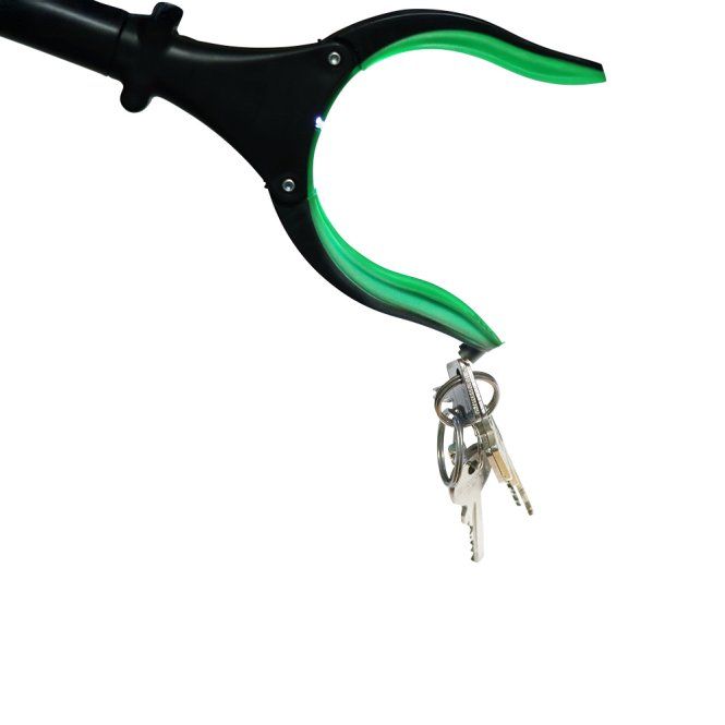 SANIQUE Greifzange 4-in-1 – Greifhilfe mit LED, Magnet & Schuhlöffel, 82 cm