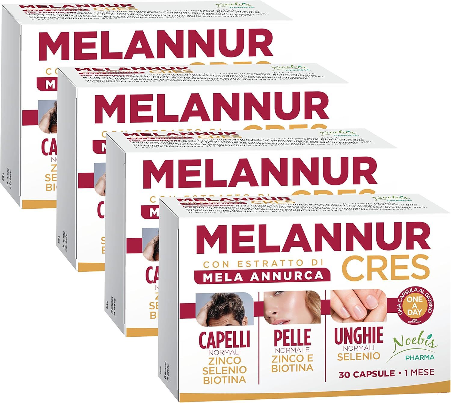 Noebis Pharma MelannurCres – 30 Capsule – Mela Annurca e Biotina