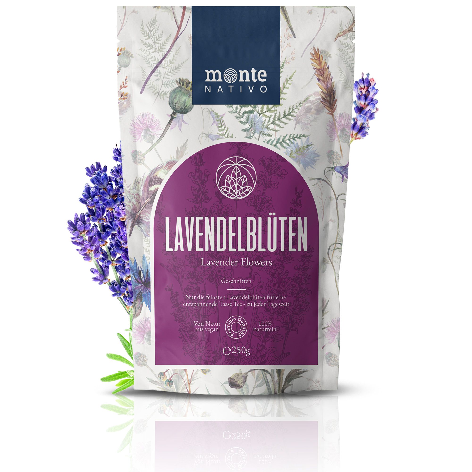 Monte Nativo Lavendelblüten Kräutertee lose 250 g Tee