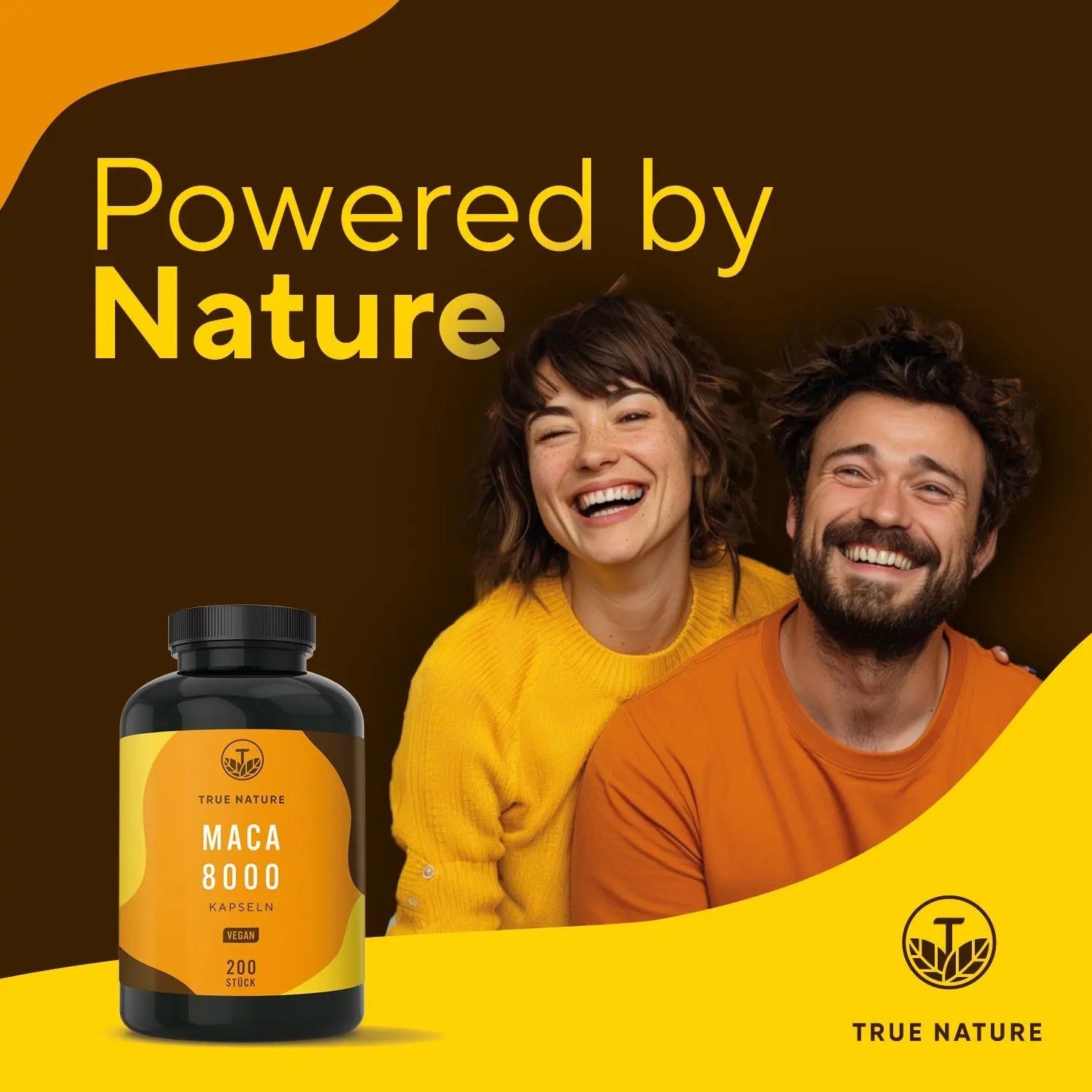 True Nature® Maca 8000 Kapseln - Vegan & Made in Germany 200 St