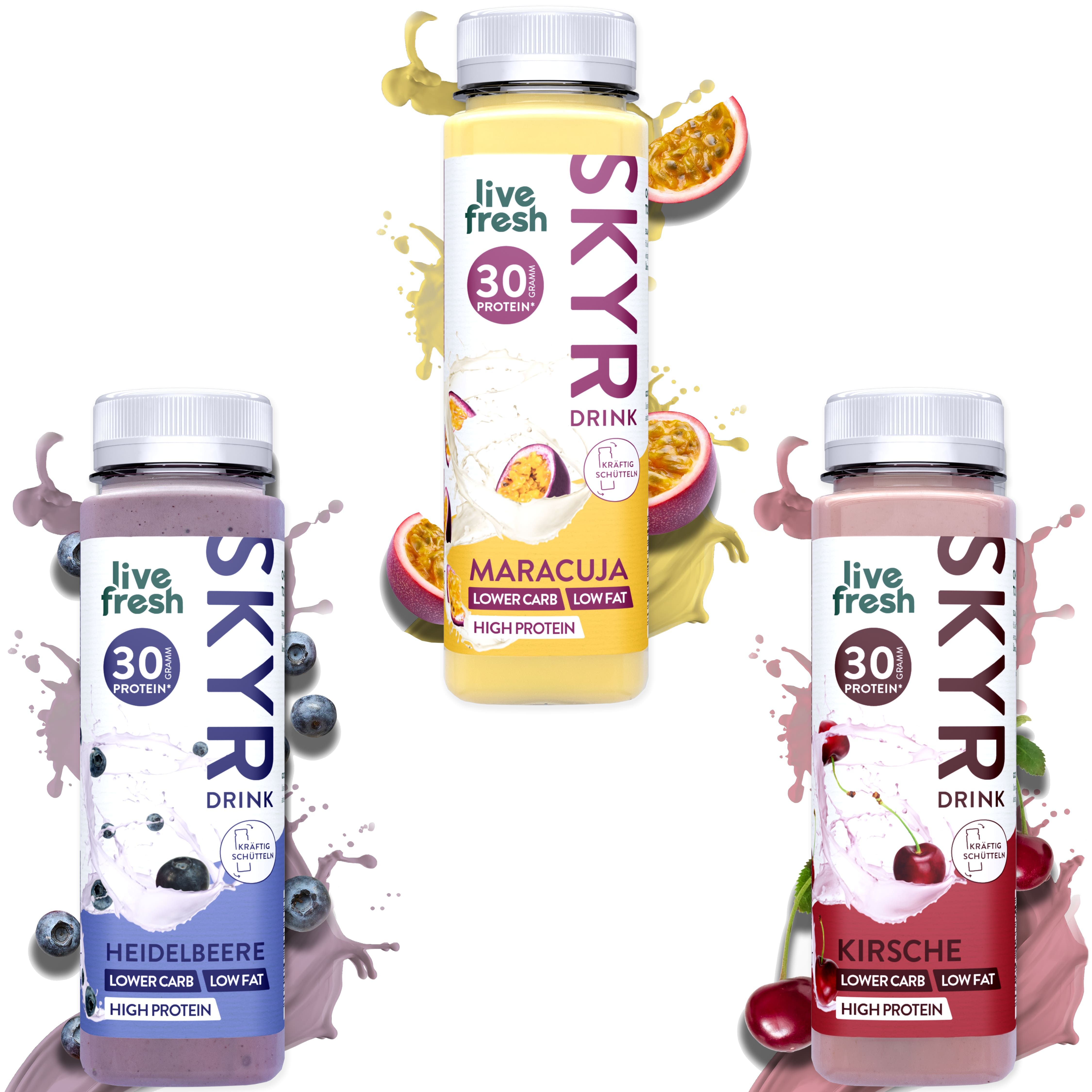 LiveFresh Skyr Protein Drinks - Probierpaket (inkl. 4,50€ Pfand)