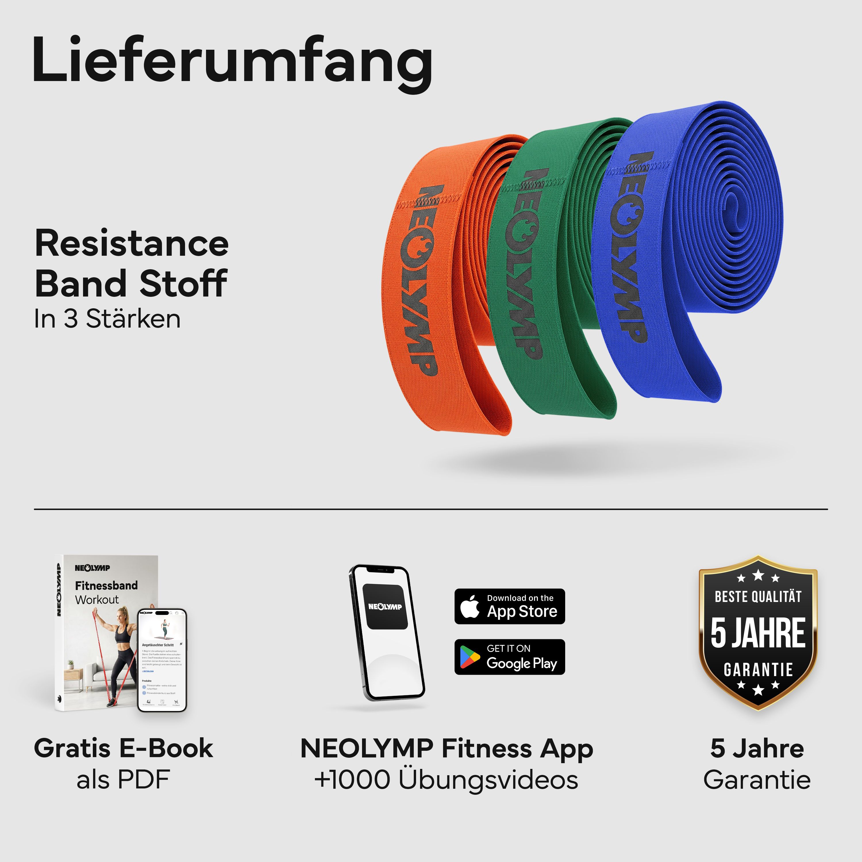 NEOLYMP Fitnessband auf Stoff
