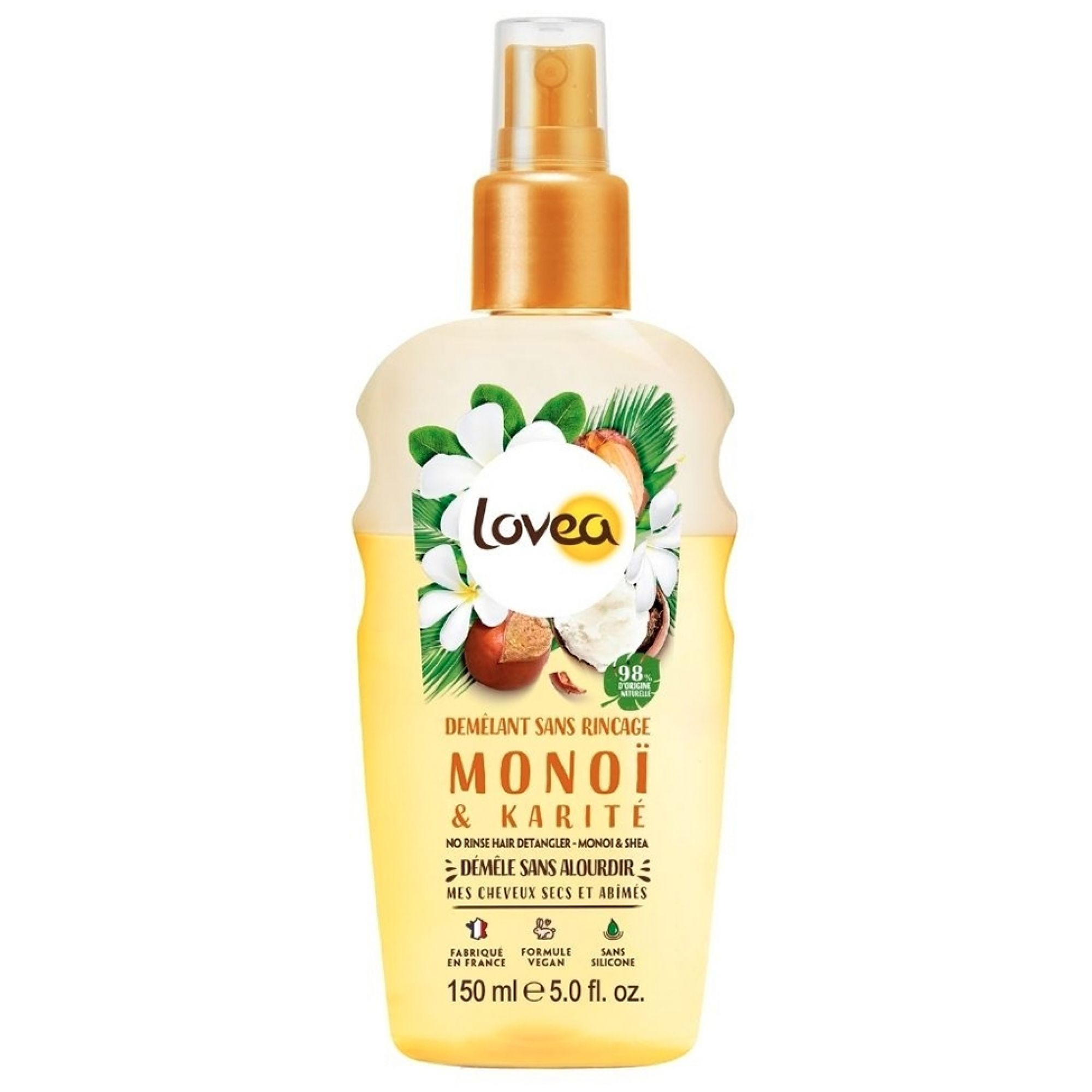 Lovea Monoi & Shea Butter 1 Entwirrungsspülung Ohne Ausspülen 6,5x2,9x17,6 cm