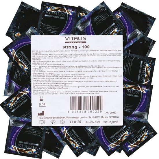 Vitalis PREMIUM *Strong* extra dicke Kondome - für alle Stellungen, Maxipack