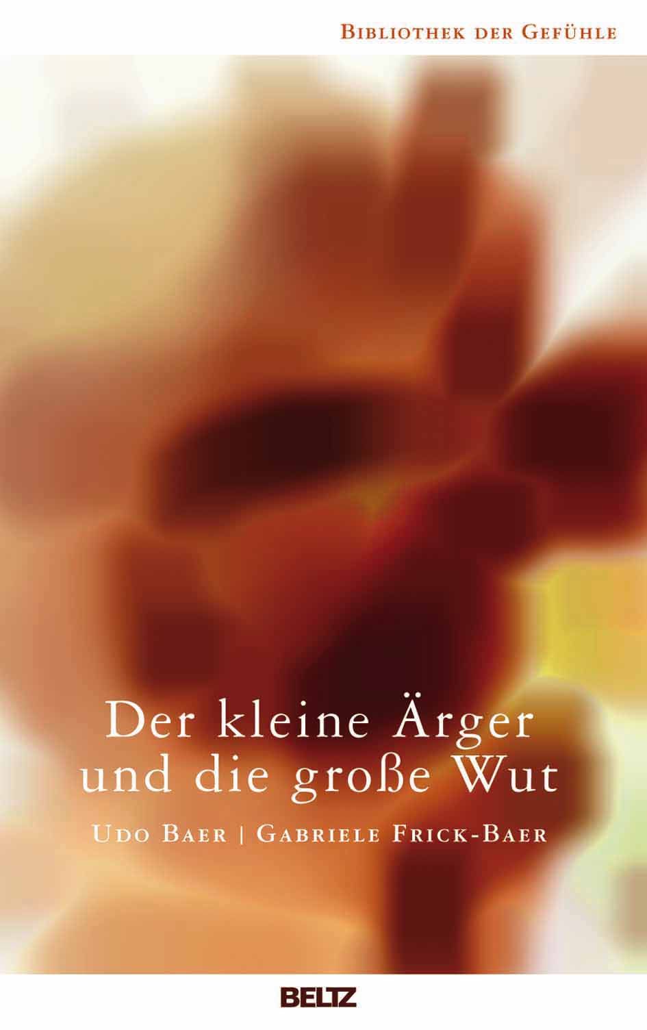 Buchcover mit Titel: Der kleine Ärger und die große Wut. Autoren: Udo Baer, Gabriele Frick-Baer. Verlag: BELTZ. Hintergrund: abstrakt.