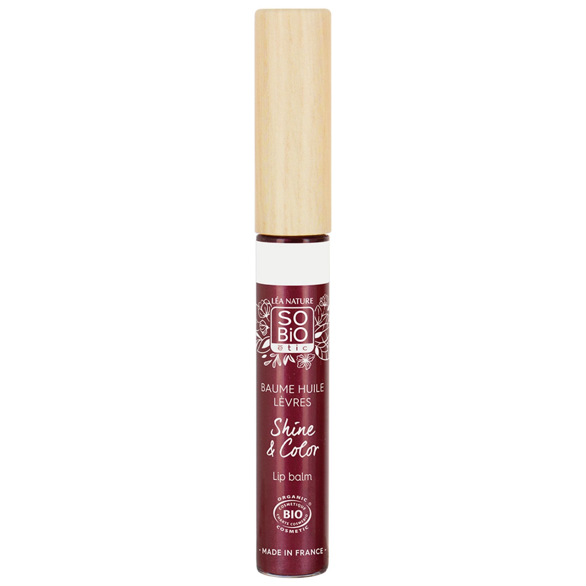 Léa Nature SO BIO étic Shine & Color Bio-Lippenöl-Balsam (Farbe : Himbeere Sublime) 10,5x1,4x1,4 cm