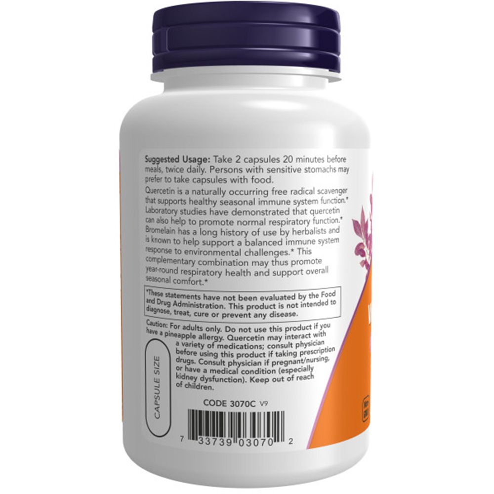 Now Foods, Quercetin mit Bromelain