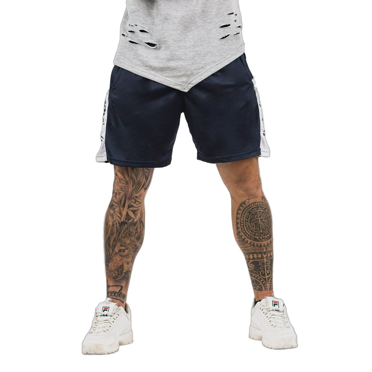 GymBeam Shorts Herren Regular mit Gummizug und Taschen Navy 1 St