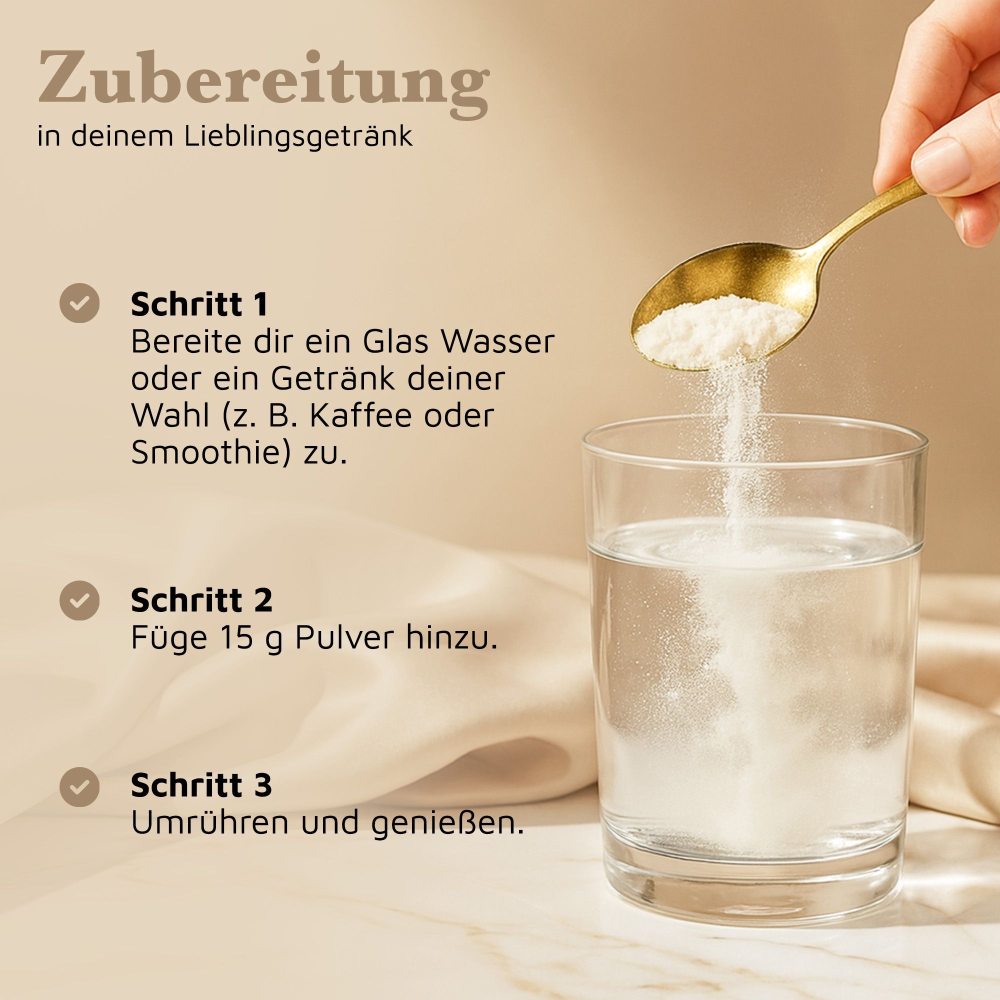 Gloura® Premium Kollagen Hydrolysat Pulver (Typ 1 & 3) - Geschmacksneutral