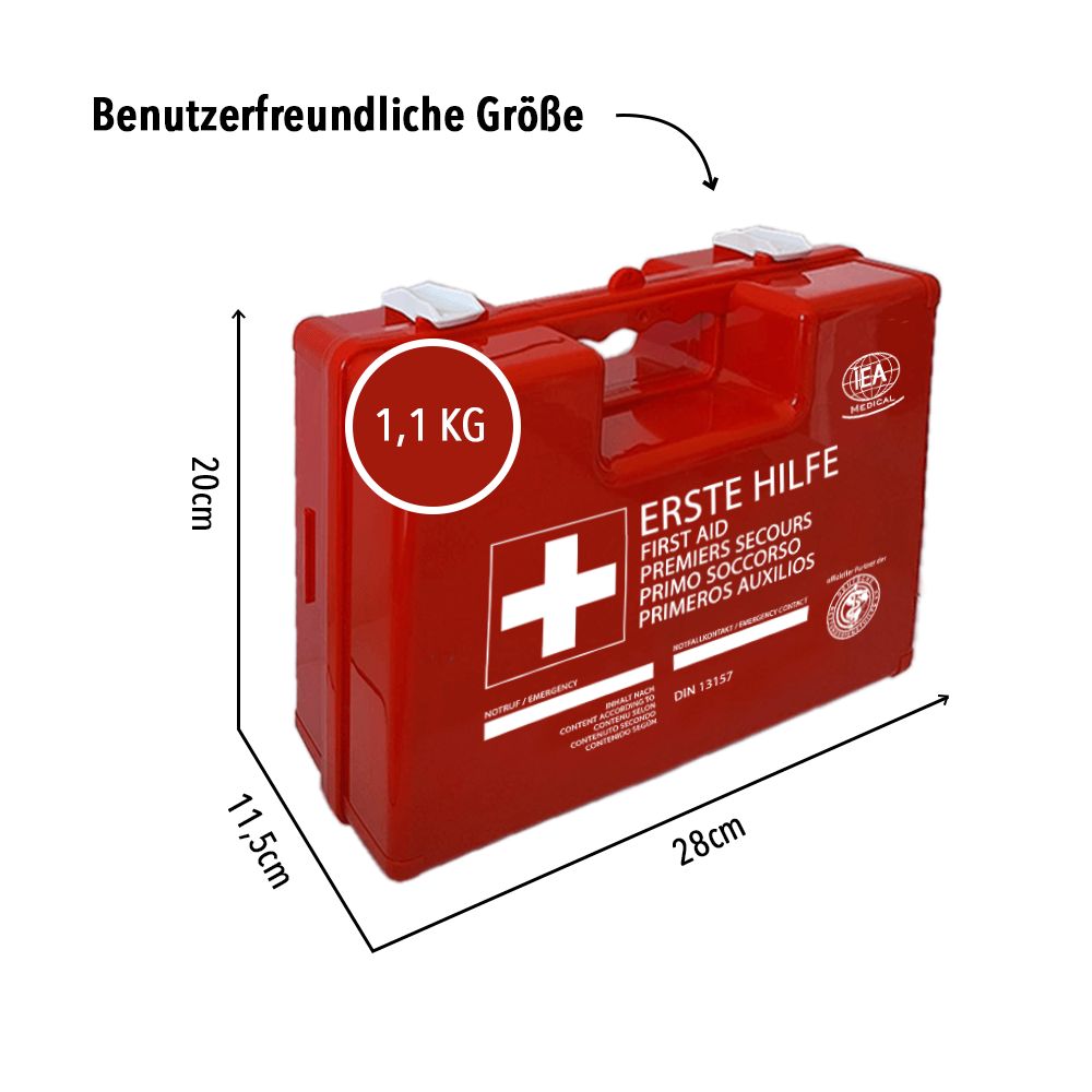 IEA Medical Erste Hilfe Koffer Büro DIN 13157