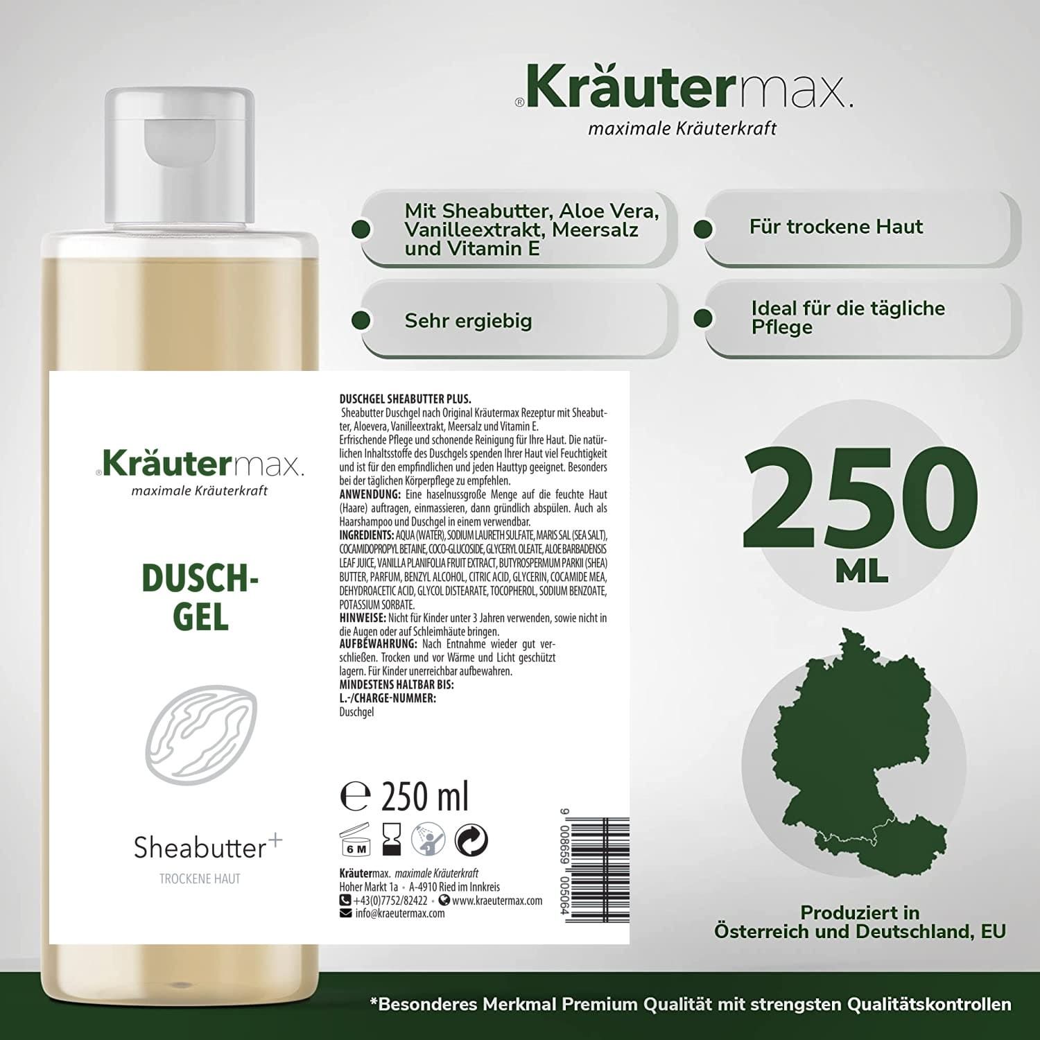 Kräutermax Duschgel Sheabutter plus