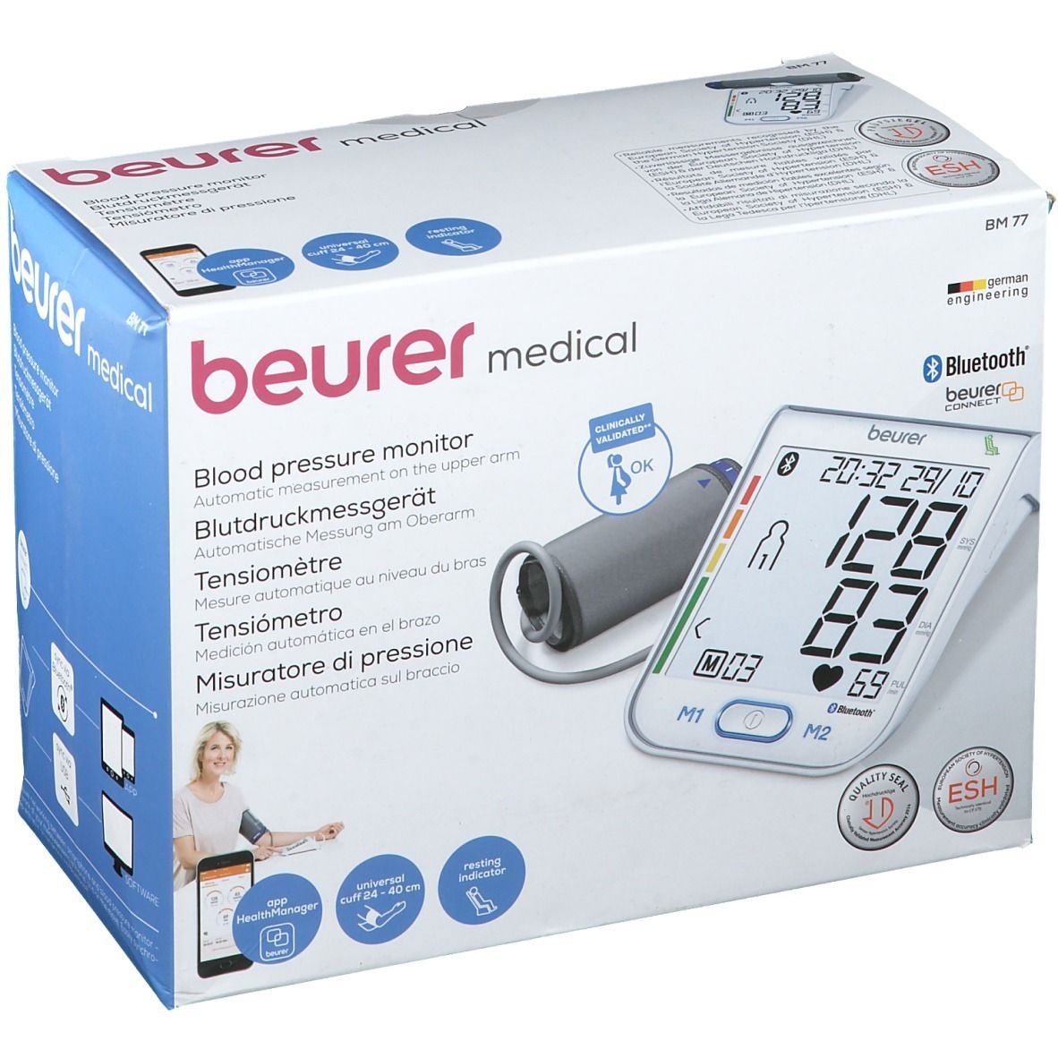beurer BM77 Oberarm Blutdruckmessgerät