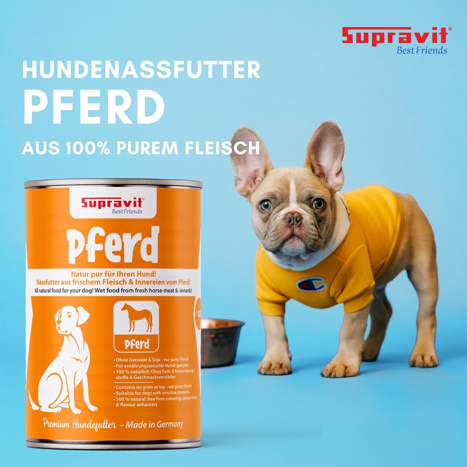 Supravit Hundenassfutter Dosenfutter für Hunde