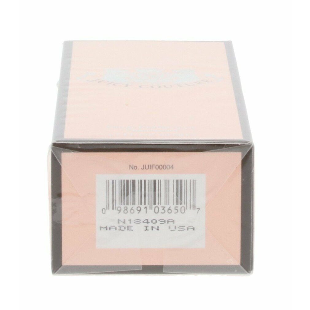 Unterseite einer rosa Schachtel. Barcode, Produktnummer, Herkunftsland USA.