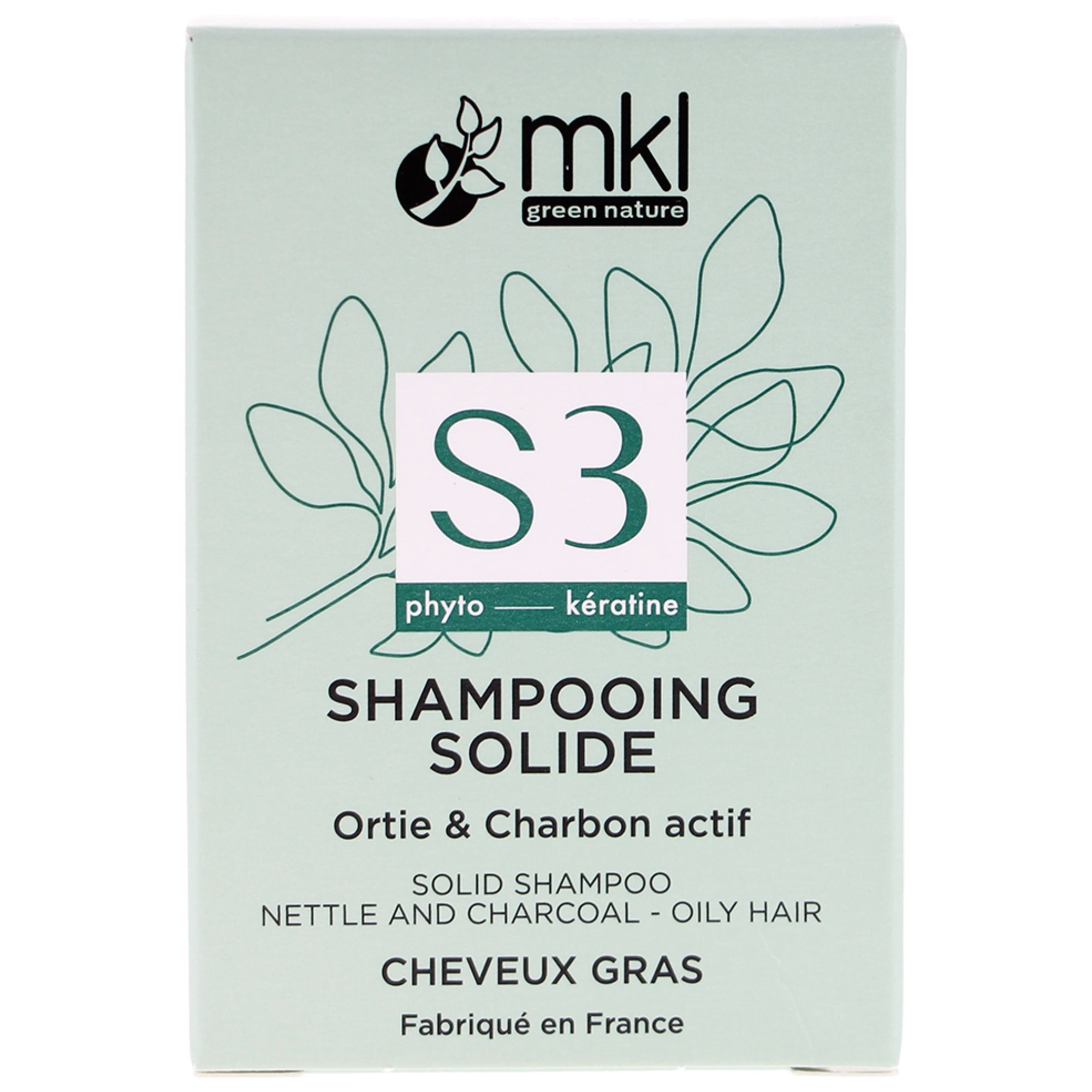 MKL Green Nature Brennnessel-Festes Shampoo Öliges Haar 5,6x2,3x7,5 cm