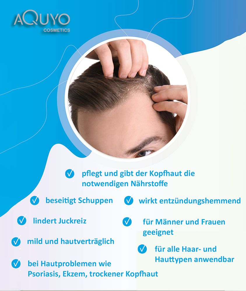 Anti Schuppen Gel für trockene, schuppige und juckende Kopfhaut