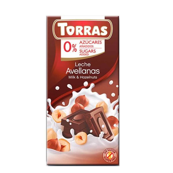 Torras Milk&Hazelnuts Chocolate